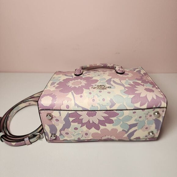 NWT Coach CBM08 Maggie Small Tote Bag With Floral Print - Picture 6 of 6
